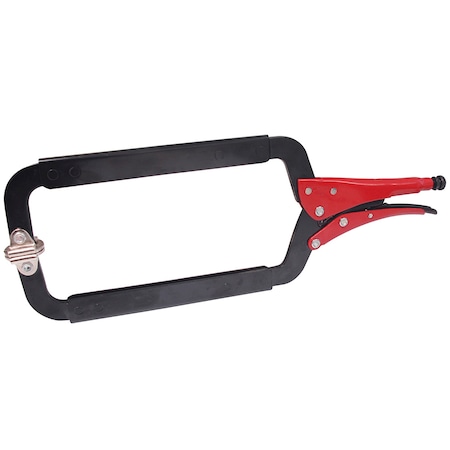 Urrea Heavy duty C-Clamp with swivel pads locking plier 24-51/64 in 4124